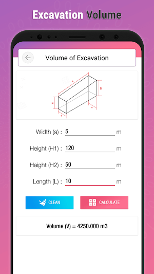 Volume of Excavation Screenshot 2