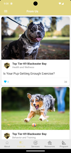 Top Tier K9® - Pet Training Screenshot 1