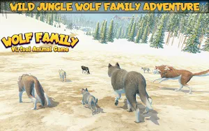 Virtual Arctic Wolf Family Simulator: Animal Games Screenshot 0