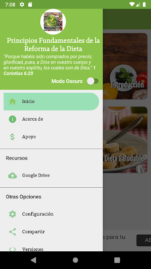 Principios Reforma de la Dieta Screenshot 0