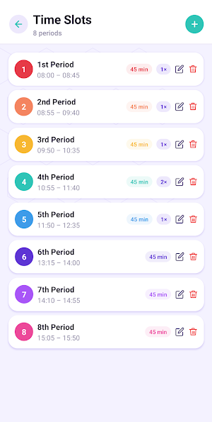 Skolara: Class Schedule Grid Screenshot 3