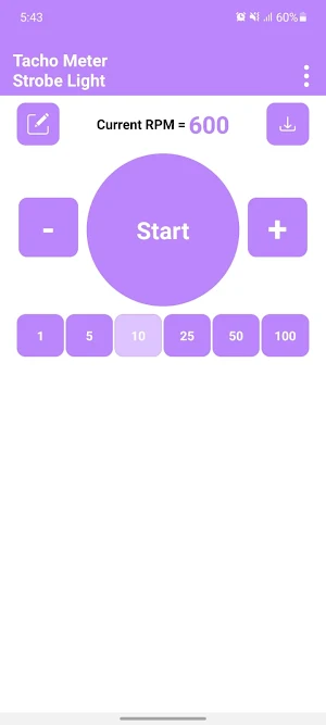 Tacho Meter Strobe Light Screenshot 0