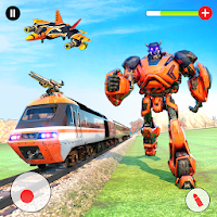 Euro Train Robot Transform: Train Games
