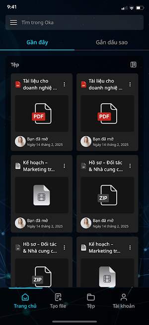 OKA: Storage Platform Screenshot 3