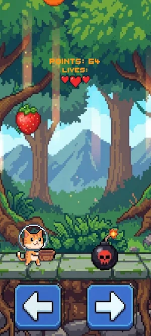 Fruit Catch Kitty Screenshot 2