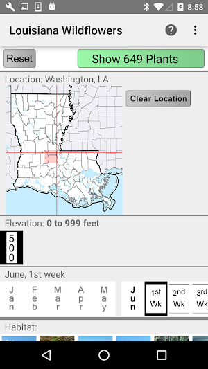 Louisiana Wildflowers Screenshot 1