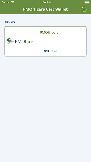 PMOfficers Cert Wallet Screenshot 2