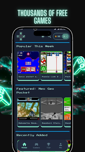NeoGames: Retro arcade games Screenshot 1