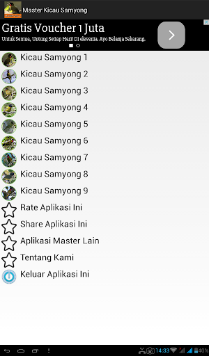 Master Kicau Samyong Screenshot 1