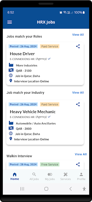 HRXJobs - Abroad Jobs Portal Screenshot 3