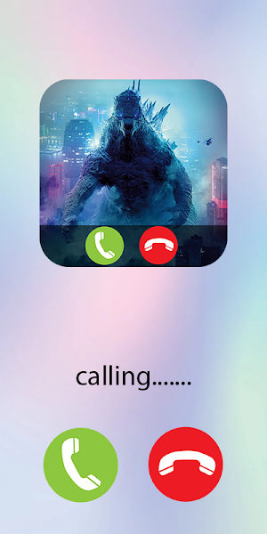 Godzilla Fake Video Call Screenshot 0
