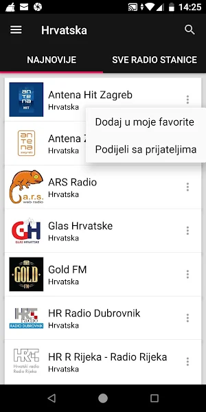 Croatian Radio Stations Screenshot 1