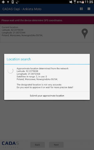 CADAS Capi - Moto Survey Screenshot 1