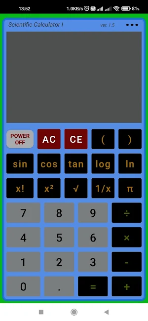 Calculator Sci Screenshot 0
