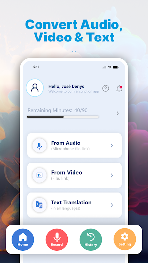 Translate Audio, Video to Text Screenshot 0
