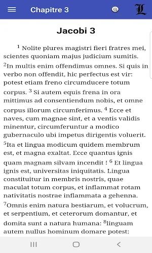 Vulgate Clémentine Parallèle Latin / Français Screenshot 1