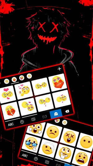 Creepy Maskman Keyboard Background Screenshot 3