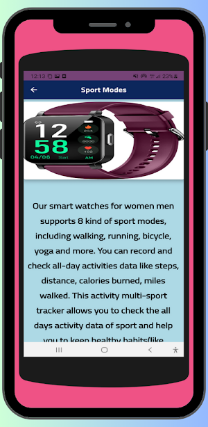 EURANS Smart Watch guide Screenshot 2