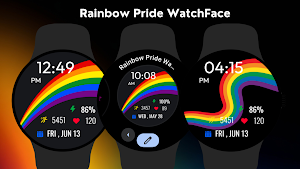 Rainbow Pride Watch Face Screenshot 3