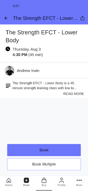 EFCT Fitness Screenshot 2