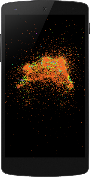 Particles Fluids Galaxy LWP Screenshot 2