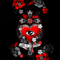 Red Black Tattoo - Wallpaper