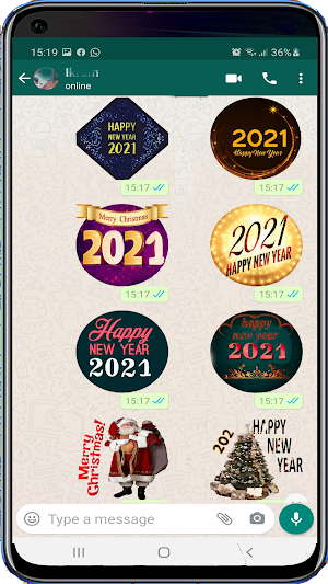 Happy New Year Stickers 2021 - WAStickerApps Screenshot 3