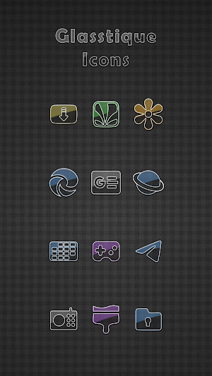 Glasstique Colors Icons Screenshot 2