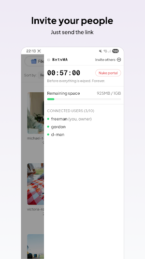 Pooortal: Share Files & Chat Screenshot 2