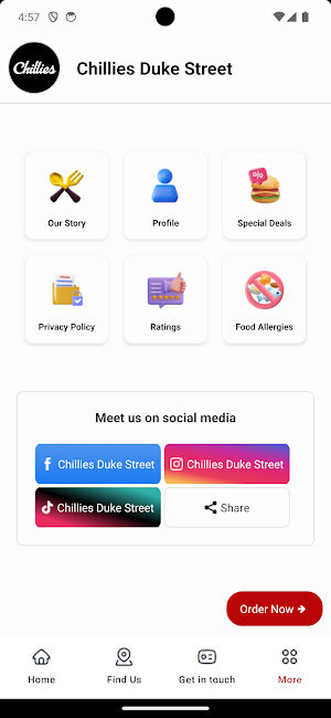 Chillies Duke Street Screenshot 3