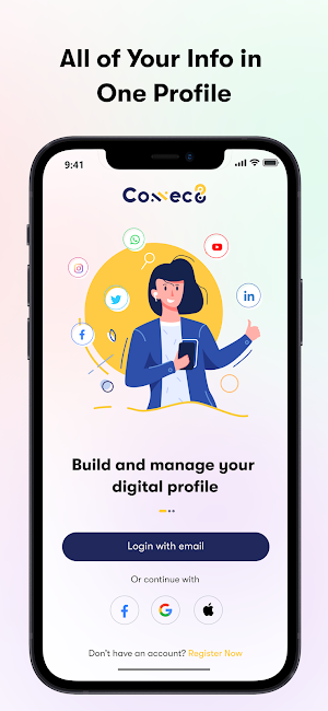 Connec8: Digital Business Card Screenshot 0