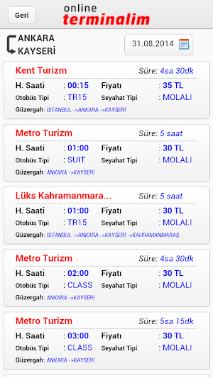 Terminalim-OtobüsUçakBileti Al Screenshot 1