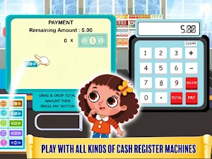 Grocery Market Kids Cash Register - Games for Kids Screenshot 3