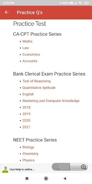 PREXAM for JEE, NEET, CA-foundation Screenshot 3