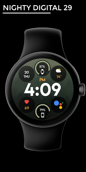Nighty Digital 29 - watch face Screenshot 0