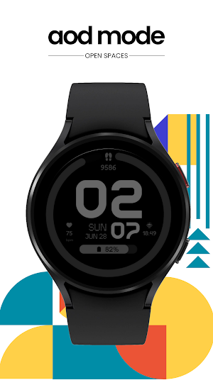 Neon Horizon Watch Face Screenshot 2