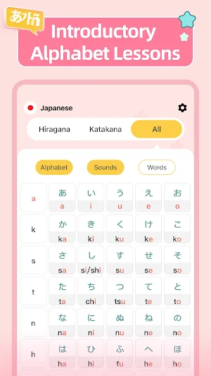 LanguageStart: Learn Alphabet Screenshot 1