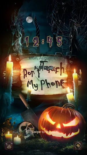 Do Not Touch Pumpkin-Wallpaper Screenshot 1