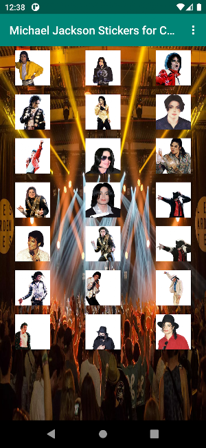 Michael Jackson Stickers Screenshot 2