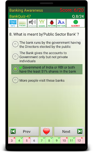 Banking Awareness Quiz Screenshot 2