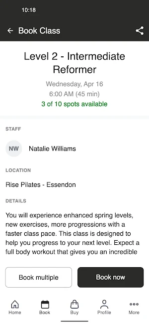 RISE Pilates 2.0 Screenshot 2