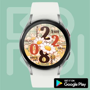 Yellow Flower Drawing Watch Screenshot 1