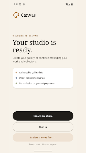 Canvas – Artist Studio Screenshot 1