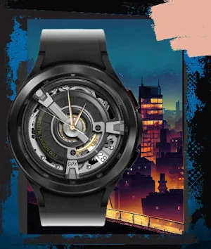 Skeletal Cruiser Gold Wear OS Screenshot 2