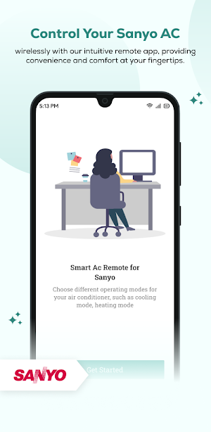 Smart AC Remote for Sanyo Screenshot 0