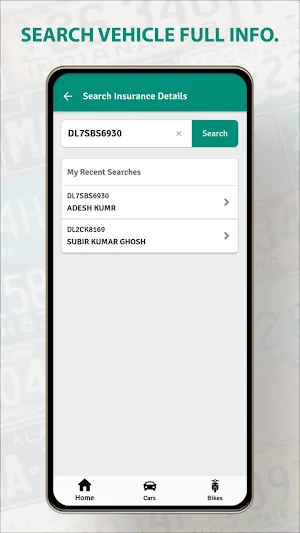RTO Vehicle Information Screenshot 1