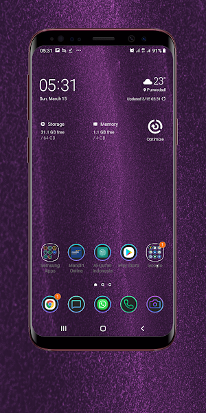 Purple Wallpaper Screenshot 0
