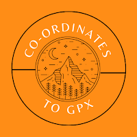 Coordinates to GPX
