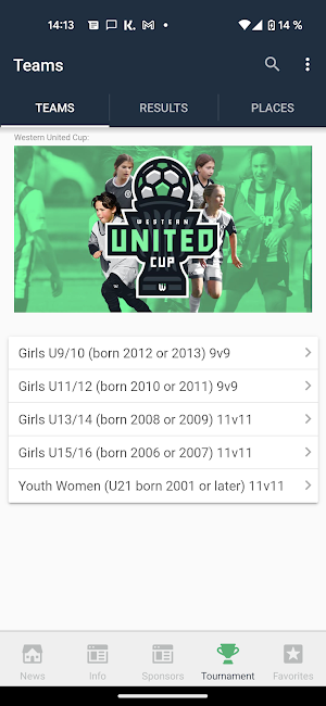 Western United Cup Screenshot 1