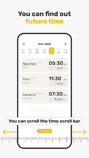 World Clock Widget & Weather Screenshot 3